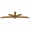 Ekena Millwork Alberta Rough Sawn Timber Gable Bracket, Western Red Cedar, 108"W x 31 1/2"H x 2"D x 6"F, 7/12 Pitch GBW108X31X0206ALB00RWR - alternate 5